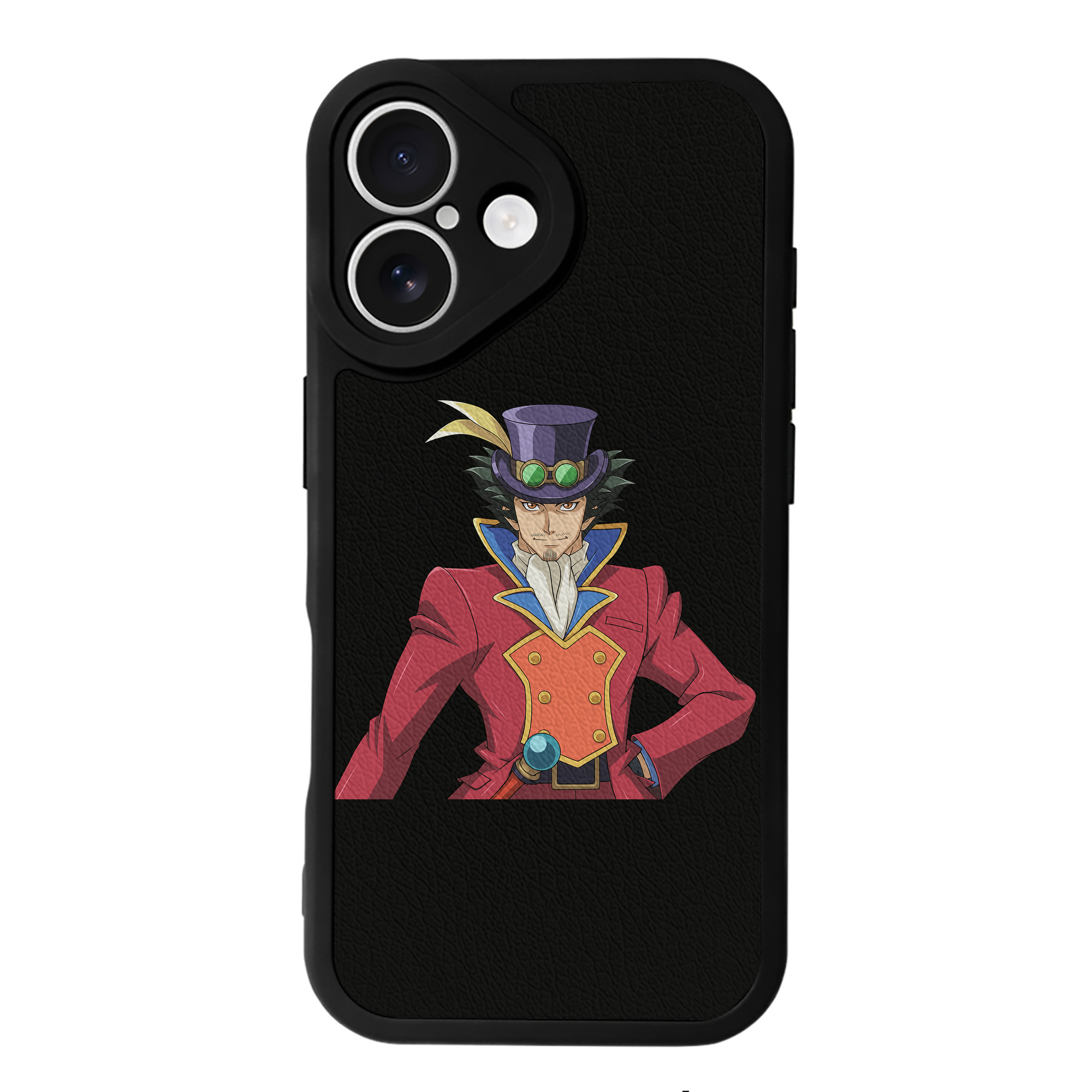 （画像用） 遊☆戯☆王 Yu-Gi-Oh! 【iPhone 16シリーズ対応】シリコンスマホケース（レザー調） 材質：シリコン